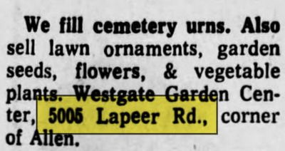 Westgate (Curio Cabinet Gift Shoppe, Westgate Garden Center, Hency Grocery) - May 1970 Article On Westgate Garden Center